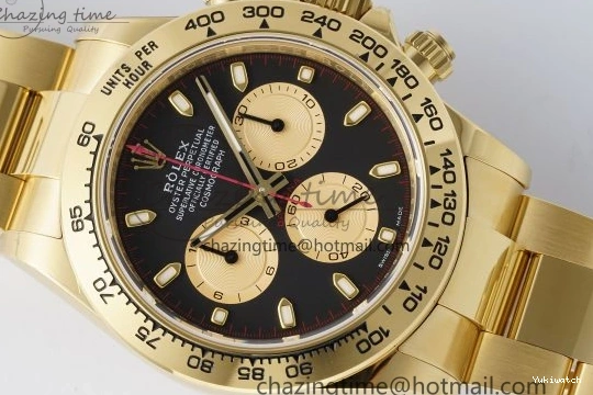 1:1 BTF Best SA4130 Daytona Black YG Bracelet Edition on 116508 YG Dial 0109